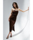 Фото #2 товара Платье женское Crescent Nylah с квадратным вырезом и складками в середине, средней длины