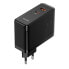 Szybka uniwersalna ładowarka sieciowa GaN5 Pro USB-C / USB 100W - czarny