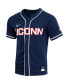 Фото #3 товара Men's Navy UConn Huskies Replica Full-Button Baseball Jersey