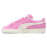Фото #3 товара Puma Suede Neon Lace Up Womens Pink Sneakers Casual Shoes 39869401