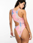 Simmi cut out detail swimsuit in multi