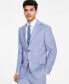 Фото #1 товара Men's Modern-Fit Light Blue Neat Suit Separate Jacket