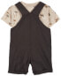 Фото #6 товара Baby 2-Piece Palm Tree Tee & Shortall Set 18M