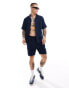 ONLY & SONS waffle short co-ord in navy Синий, S - W30 - фото #1