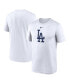 Фото #1 товара Men's White Los Angeles Dodgers Legend Fuse Large Logo Performance T-shirt