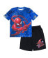 Фото #1 товара Toddler Boys Spider-Man T-Shirt and Shorts Outfit Set to