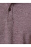 Polo Yaka Tişört Düğme Detaylı Dar Kesim