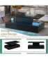 Coffee Table Cocktail Table Modern Industrial Design With LED Lighting Черный, 1 Count - фото #8