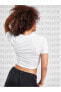 Фото #3 товара Essential Slim Women's Crop Top Kadın Kısa Tişört