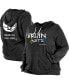 ფოტო #2 პროდუქტის Women's Black Brooklyn Nets Plus Size 2022/23 City Edition Bi-Blend Long Sleeve Hoodie T-shirt