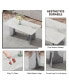 Фото #5 товара Table and chair set, modern and minimalist dining table. Imitation marble glass sticker desktop, stainless steel legs, stable and beautiful. Comfortable PU seats. DT-69