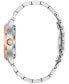 ფოტო #2 პროდუქტის Women's Automatic Diamond Accent Two-Tone Stainless Steel Bracelet Watch 34mm 98P170