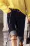 Фото #2 товара Джинсовые шорты капри relaxed-fit с высокой посадкой — zw collection ZARA