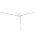 ფოტო #4 პროდუქტის Diamond Vertical Line Lariat Necklace (1/3 ct. t.w.) in 10k White Gold, 17" + 1" extender, Created for Macy's