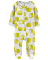 Фото #6 товара Baby Green Apple 2-Way Zip Sleep & Play Pajamas NB