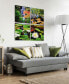 "Amazon'S Water Lilies" Frameless Free Floating Reverse Printed Tempered Glass Nature Scapes Wall Art, 20" x 20" x 0.2" Each