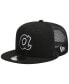 Фото #1 товара Men's Black Atlanta Braves Trucker 9FIFTY Snapback Hat