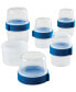 Фото #1 товара Easy Essentials Twist Two Way Food Storage Container Set, 10-Piece, Clear