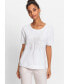 Фото #7 товара Women's 100% Organic Cotton Sequin Embellished T-Shirt