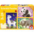 Фото #4 товара Puzzle Panda Lama Faultier 3x24 Teile