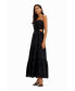 Women's Long embroidered cut-out dress