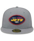 Фото #3 товара Men's Gray New York Jets Color Pack 59FIFTY Fitted Hat