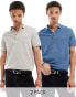 AllSaints Reform polo shirt 2-pack in multi