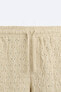 Фото #8 товара Шорты из рельефной перфорированной ткани ZARA