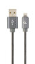 Фото #1 товара Gembird Cablexpert CC-USB2S-AMLM-1M-BG - 8 m - USB A - Lightning - Male - Male - Grey