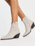 ASOS DESIGN Rocket western ankle boots in taupe