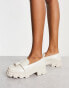 Фото #8 товара Glamorous chunky tassle loafers in off-white