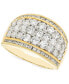 ფოტო #1 პროდუქტის Diamond Multirow Wide Band (2 ct. t.w.) in 14k Gold