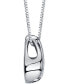 ფოტო #2 პროდუქტის Diamond Teardrop Pendant Necklace (1/5 ct. t.w.) in 14k White Gold or Rose Gold
