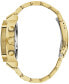 ფოტო #2 პროდუქტის Men's Chronograph Precisionist Icon Gold-Tone Stainless Steel Bracelet Watch 47mm