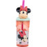 Стакан с Соломинкой Minnie Mouse CZ11337 Розовый 360 ml 3D