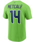 Фото #3 товара Men's DK Metcalf Neon Green Seattle Seahawks Name and Number T-shirt