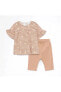 Фото #1 товара Костюм LC WAIKIKI Baby Girl Flower Print Blouse and Leggings Set