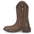 Фото #3 товара Justin Boots Paisley Embroidered Square Toe Cowboy Womens Brown Casual Boots GY