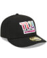 ფოტო #6 პროდუქტის Men's Black New York Giants 2023 NFL Crucial Catch Low Profile 59FIFTY Fitted Hat