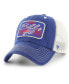 Фото #2 товара Men's Royal, Natural Buffalo Bills Five Point Trucker Clean Up Adjustable Hat