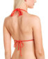 Фото #2 товара Sports Illustrated Swim Triangle Bikini Top Women's Red Xs
