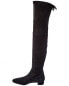 Stuart Weitzman Genna City Suede Over-The-Knee Boot Women's Grey 4