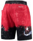 Фото #4 товара Men's Black, Red Philadelphia 76ers Hardwood Classics Terry Tie-Dye Shorts