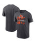 Фото #1 товара Men's Anthracite Cincinnati Bengals 2022 NFL Playoffs Iconic T-shirt