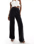 Фото #1 товара New Look linen wide leg trouser in black