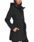 Фото #3 товара Women's Hooded Belted Softshell Raincoat