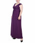 Plus Size Ruched Empire Maxi Dress