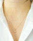 ფოტო #2 პროდუქტის Diamond Flower 18" Pendant Necklace (1/10 ct. t.w.) in Gold Vermeil, Created for Macy's