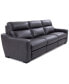 Фото #1 товара Gabrine 3-Pc. Leather Sofa with 2 Power Recliners, Created for Macy's