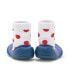 Фото #4 товара Toddler First Walk Sock Shoes Lace trim - Snow White